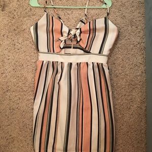 Top shop tie front dress